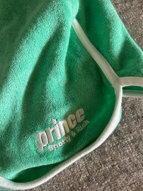 Sporty & Rich Green Shorts with White Trim - ACCEPTING OFFERS
